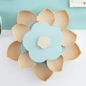 Petal-shape Rotating Snack Container