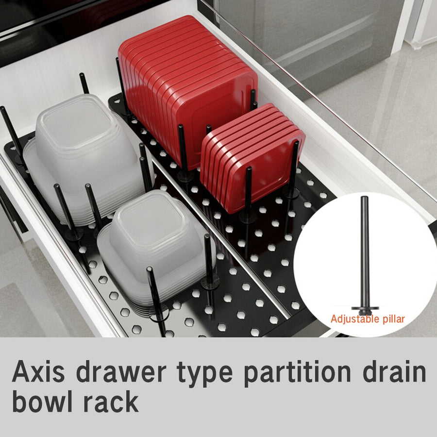 Retractable Storage Dish Rack