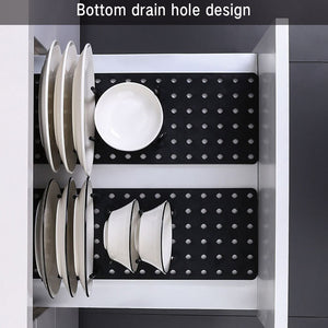 Retractable Storage Dish Rack