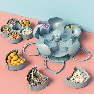 Petal-shape Rotating Snack Container