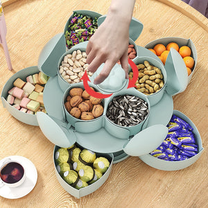 Petal-shape Rotating Snack Container