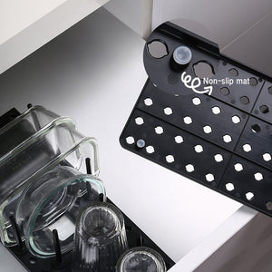 Retractable Storage Dish Rack