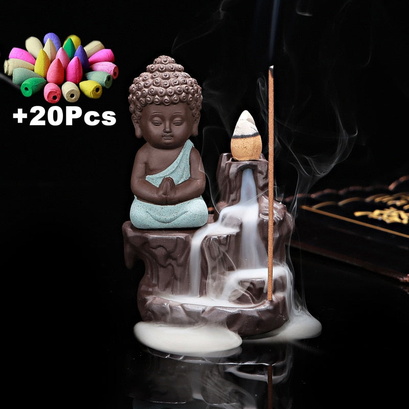 Backflow Buddha Incense Burner