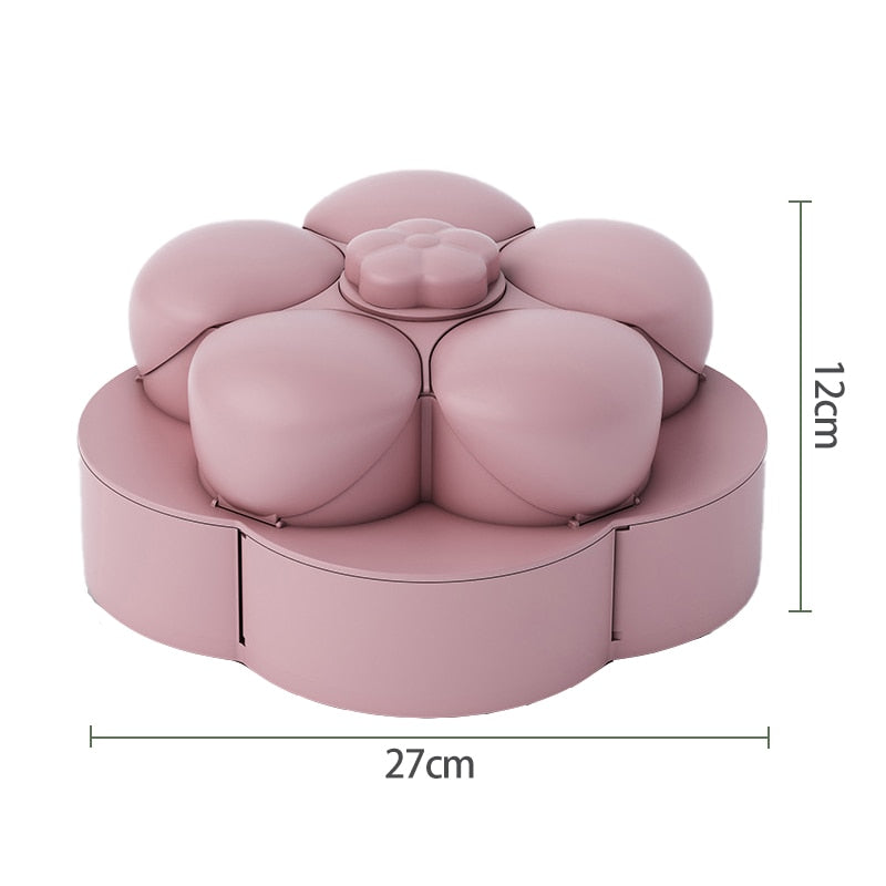 Petal-shape Rotating Snack Container